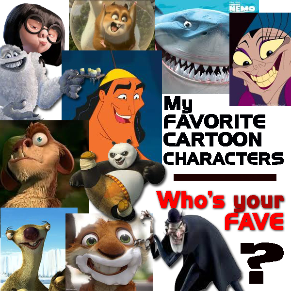 My favourite animated movie characters